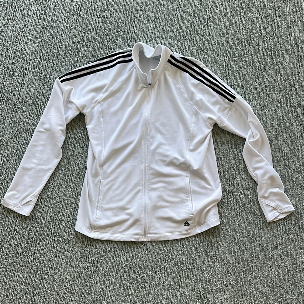 Adidas White Womens Jacket size XL